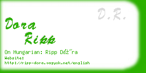 dora ripp business card